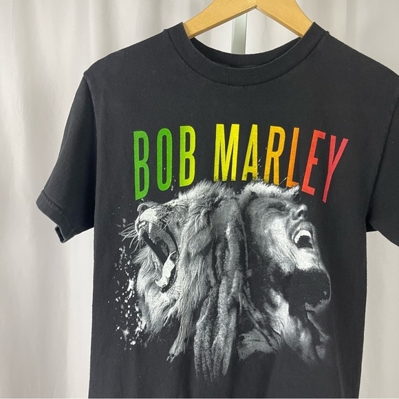 Zion Bob Marley Small Graphic Print Shirt Band Music Reggae Lion Roar - Picture 5 of 5